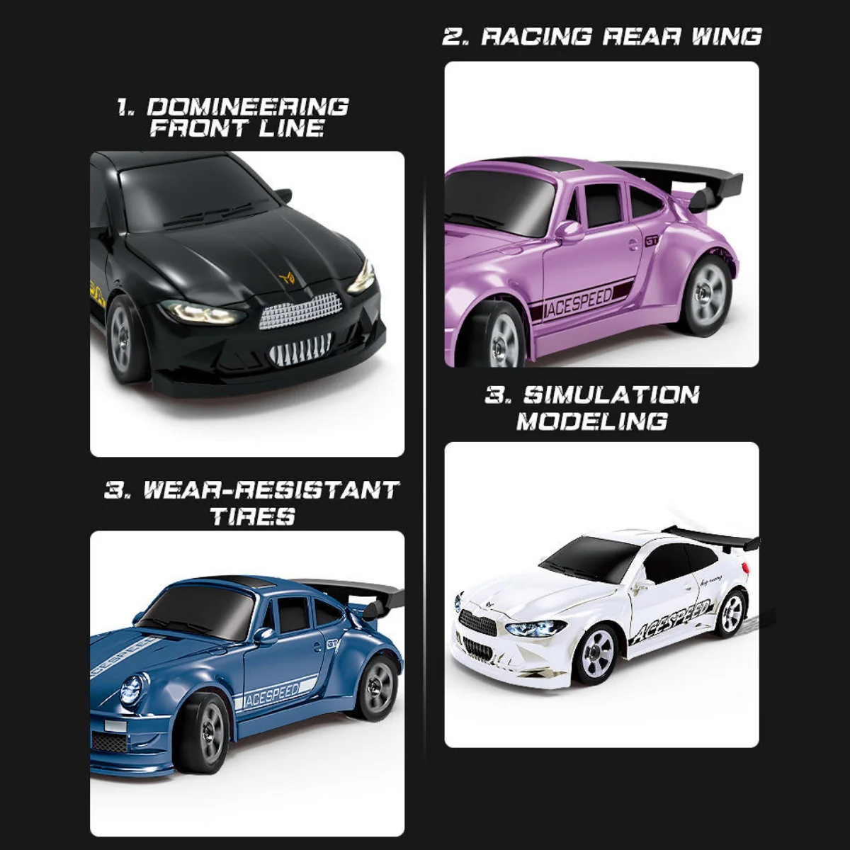 1:64 Scale 4WD High-Speed RC Drift Car - Image 4