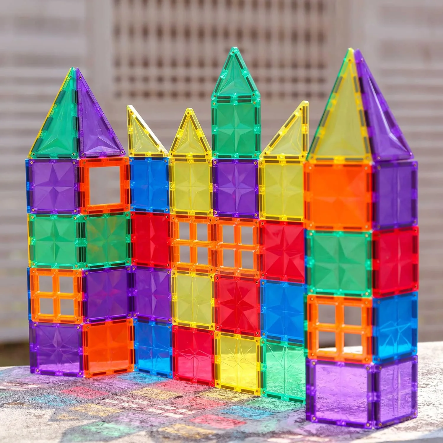 108-Piece Magnetic Building Blocks Set – 3D Educational Construction Toy for Kids - Image 4