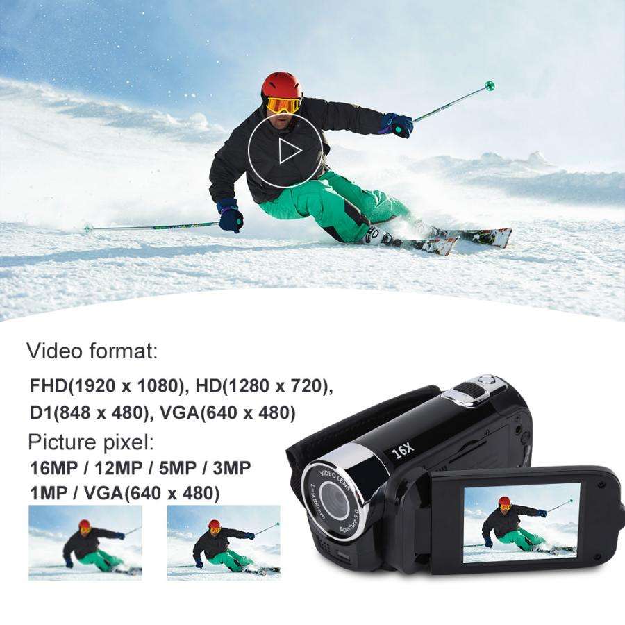 1080p Full HD Digital Camcorder with Rotating Screen - Image 5