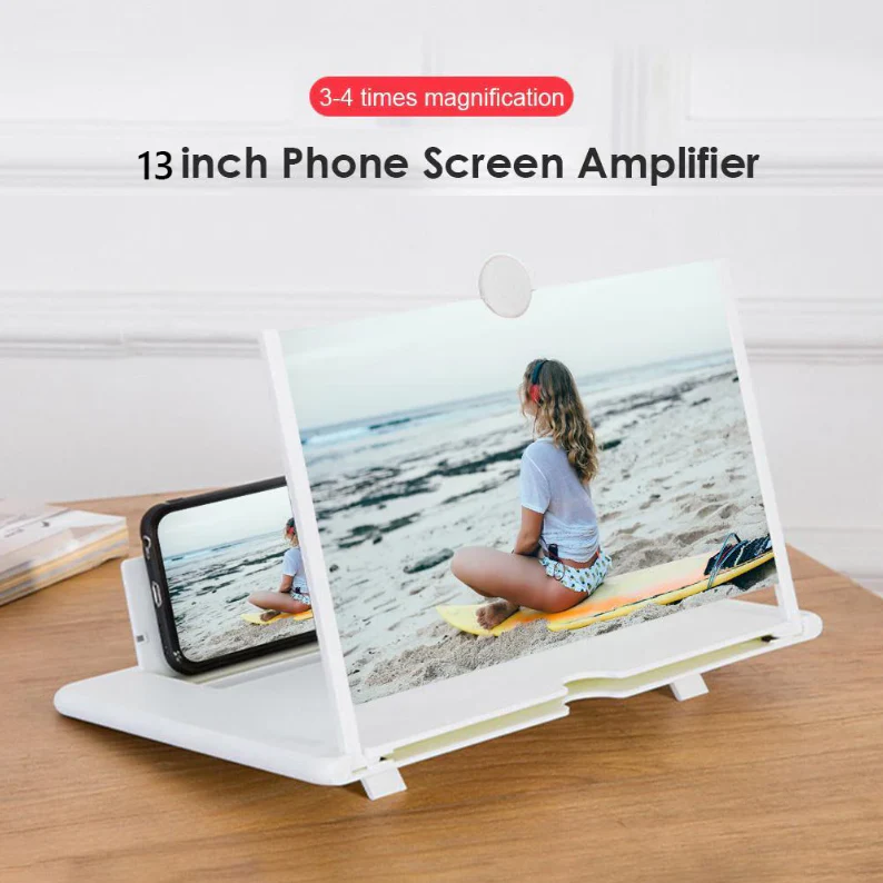 11-Inch 3D Mobile Phone Screen Magnifier with Folding Stand - Image 3