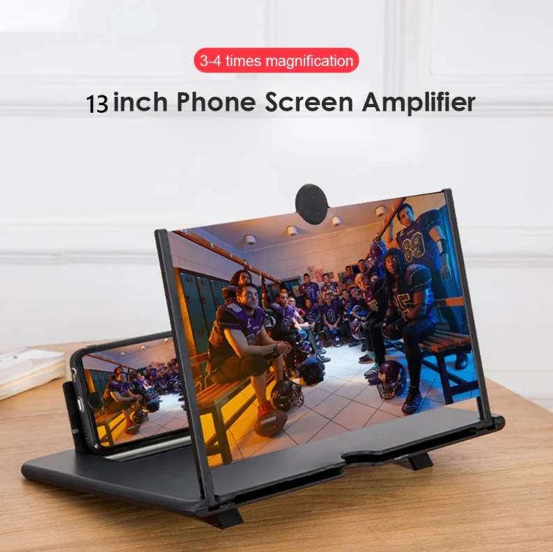 11-Inch 3D Mobile Phone Screen Magnifier with Folding Stand - Image 4