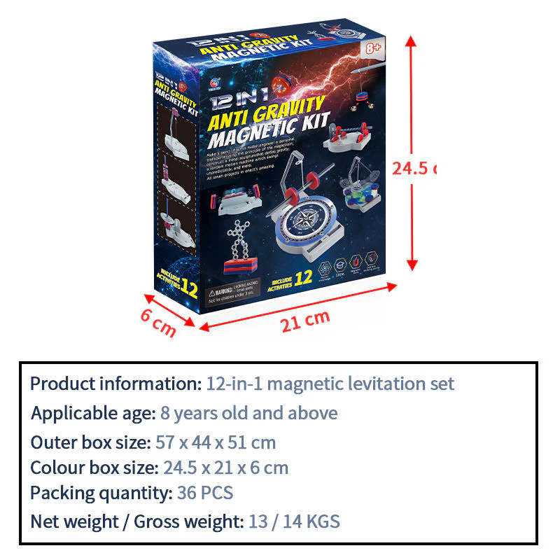 12-in-1 Anti-Gravity Magnetic Science Experiment Kit - Image 6