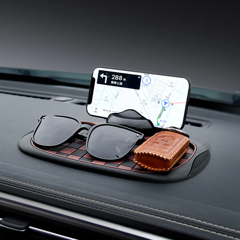 2-in-1 Dashboard Car Phone Mount with Non-Slip Mat