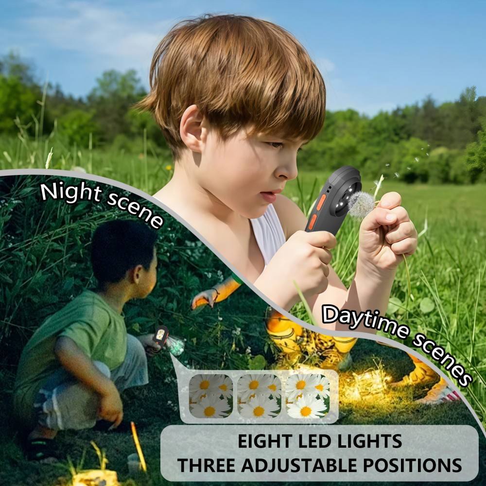 2-in-1 Handheld Digital Microscope & Kids' Camera – Portable USB STEM Learning Toy for Nature & Science - Image 2