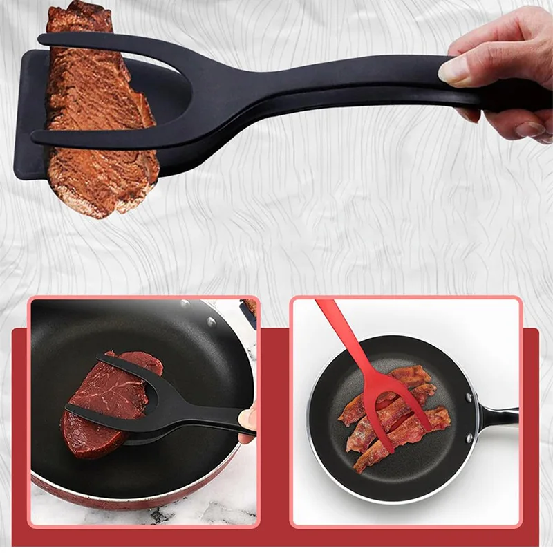 2-in-1 Spatula Tongs for Cooking - Image 10