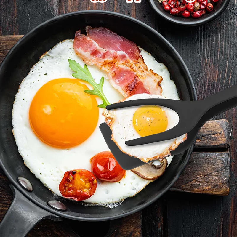 2-in-1 Spatula Tongs for Cooking - Image 9