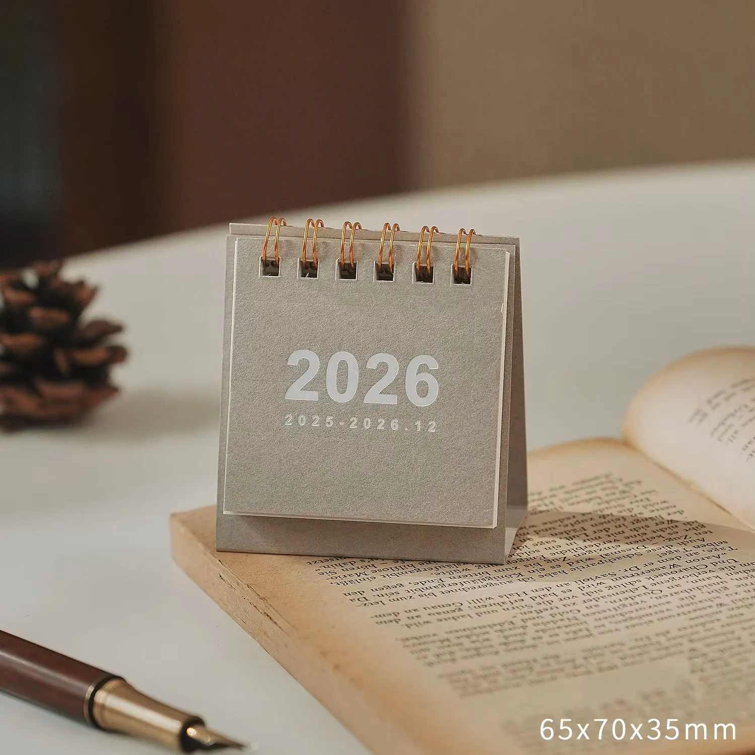 2026 Mini Simple Desk Calendar – Compact Standing Desktop Calendar - Image 10