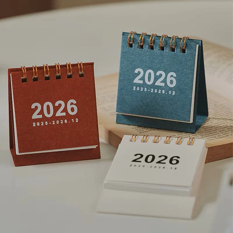 2026 Mini Simple Desk Calendar – Compact Standing Desktop Calendar - Image 3