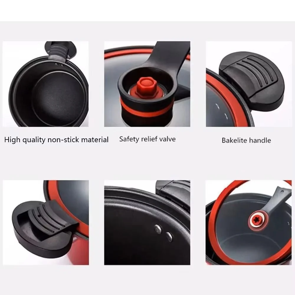 3.5L Non-Stick Micro-Pressure Stew Pot – Universal Soup & Meat Cooking Pot - Image 3