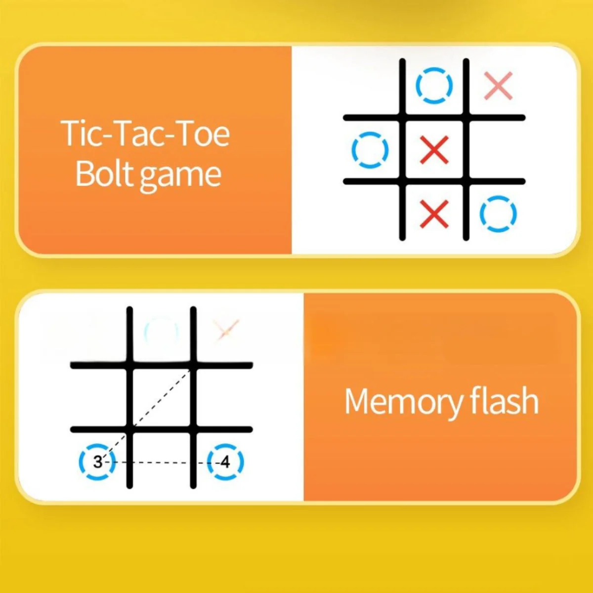 3-in-1 Classic Pocket Puzzle Game Console | Tic-Tac-Toe, Maze & Bolt - Image 3