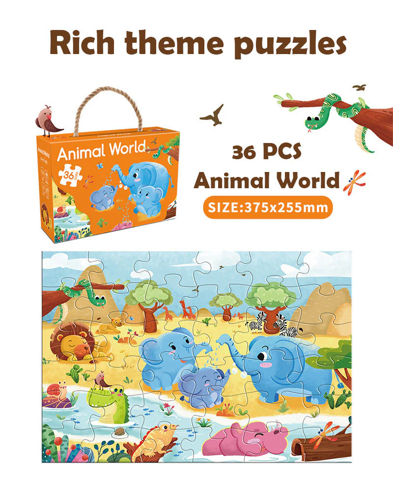 36-Piece Cartoon Jigsaw Puzzle Set - Image 5