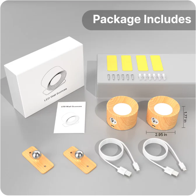 360° Magnetic Touch-Control LED Wall Sconce - Image 7
