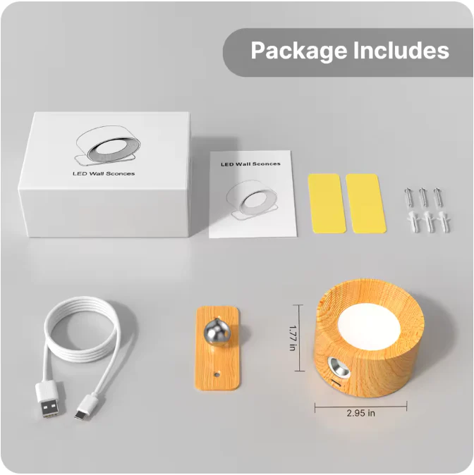 360° Magnetic Touch-Control LED Wall Sconce - Image 8