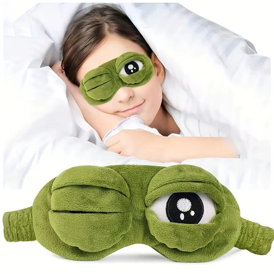 3D Frog Sleep Mask – Soft Natural Sleeping Eyeshade - Image 10