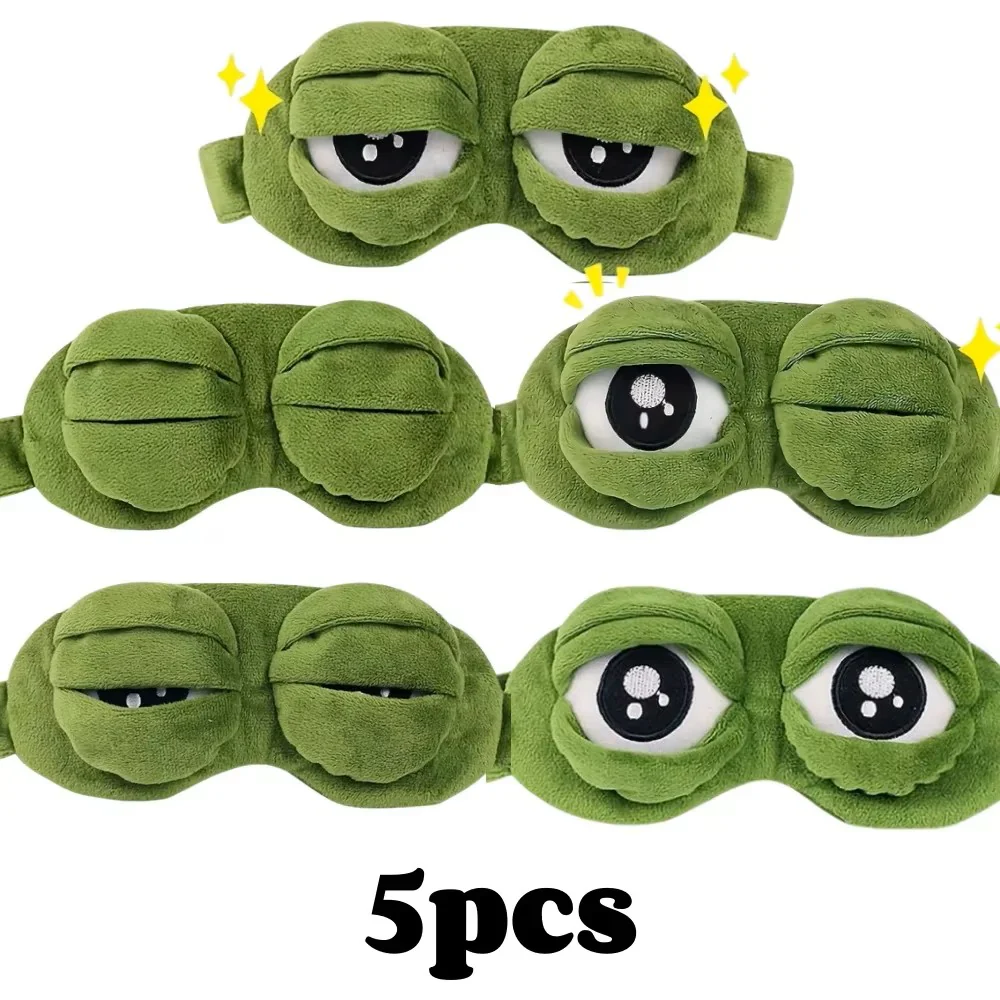 3D Frog Sleep Mask – Soft Natural Sleeping Eyeshade - Image 4