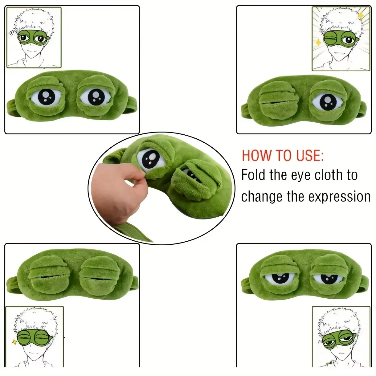 3D Frog Sleep Mask – Soft Natural Sleeping Eyeshade - Image 7