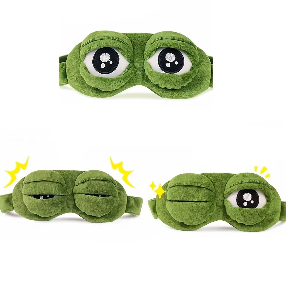 3D Frog Sleep Mask – Soft Natural Sleeping Eyeshade - Image 9
