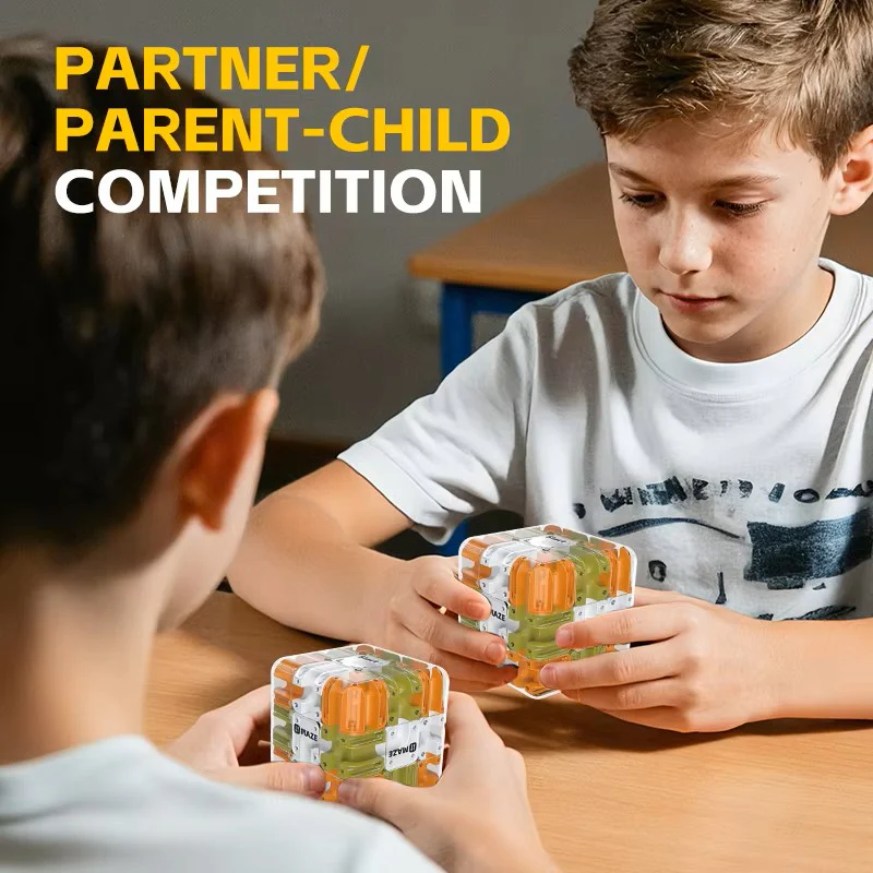 3D Maze Magic Cube – Kids Labyrinth Puzzle Toy, Logical Thinking Intelligence Cube, Anti-Stress Fidget Game for Learning & Fun - Image 4