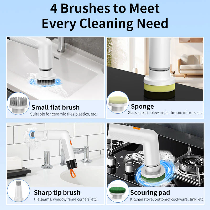 4-in-1 Electric Rotating Cleaning Brush - Image 5