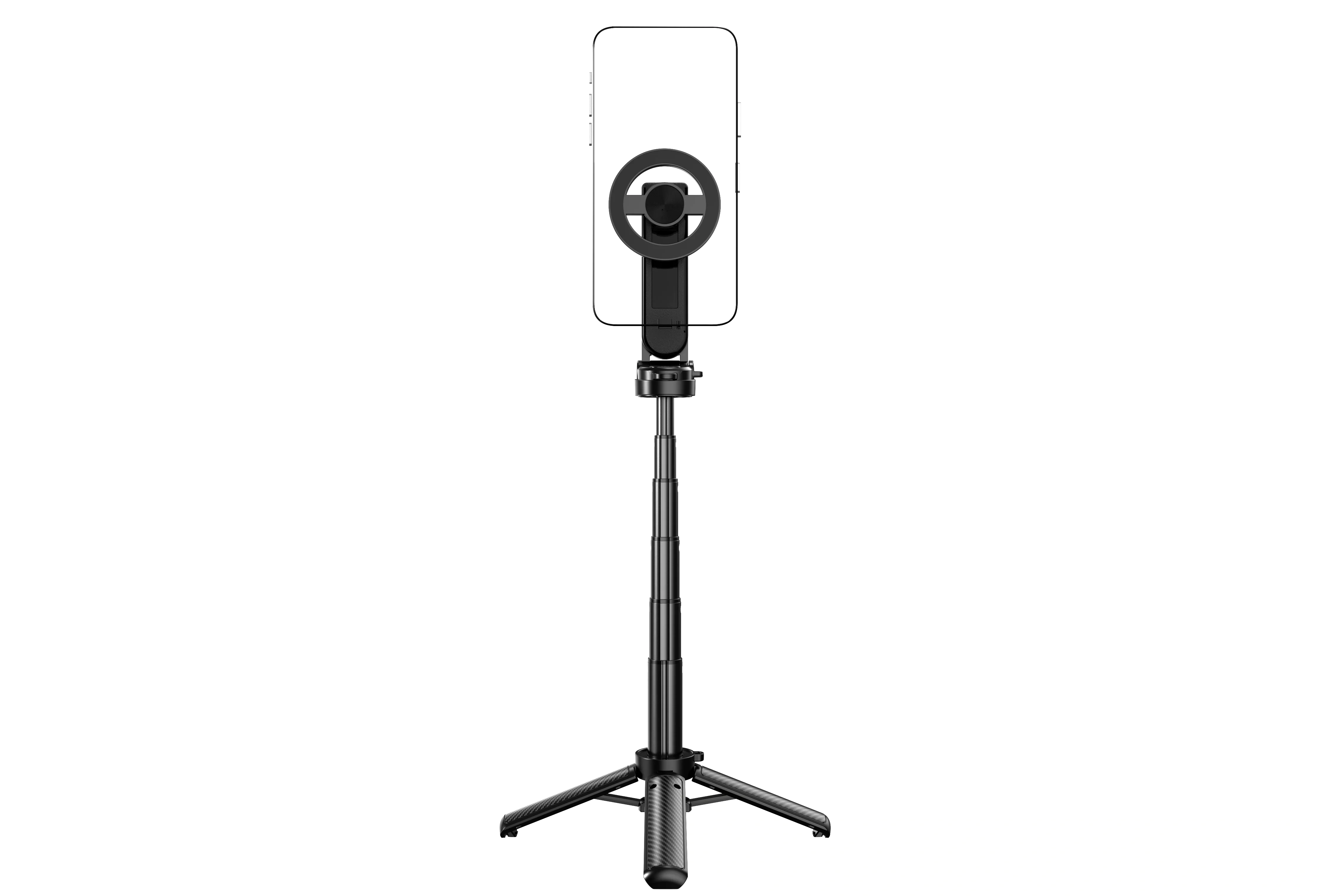 4-in-1 Magnetic Mini Selfie Stick Tripod – MagSafe Compatible 360° Rotating Phone Mount with Bluetooth Remote - Image 5