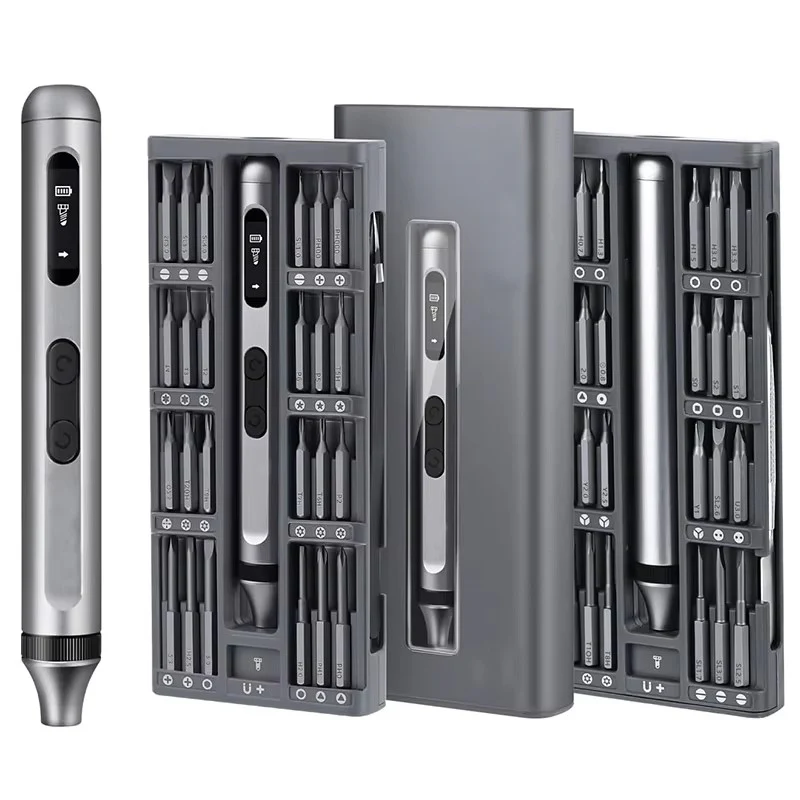 50-in-1 Electric Screwdriver Set β Magnetic Cordless Mini Screwdriver with OLED Display