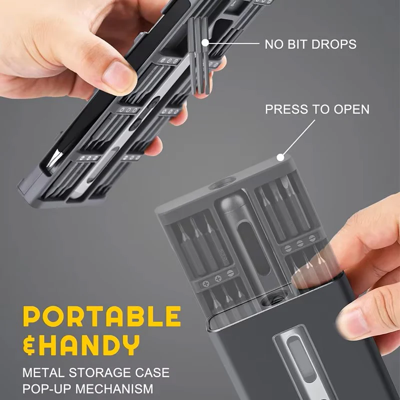 50-in-1 Electric Screwdriver Set β Magnetic Cordless Mini Screwdriver with OLED Display - Image 3