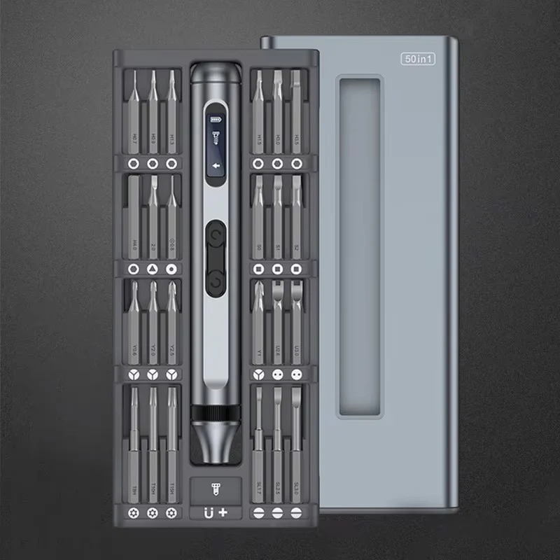 50-in-1 Electric Screwdriver Set β Magnetic Cordless Mini Screwdriver with OLED Display - Image 4