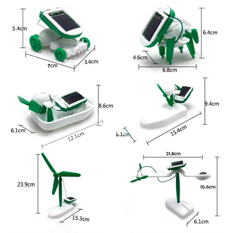 6-in-1 Solar Robot DIY Building Kit for Kids - Image 7