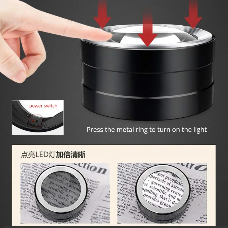 6Γ LED Desktop Reading Magnifier - Image 3