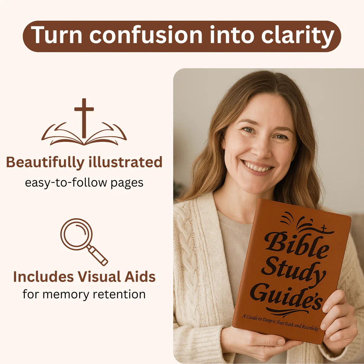 66-Page Bible Study Guide & Daily Devotional Journal - Yearlong 365 Day Reading Plan - Image 3