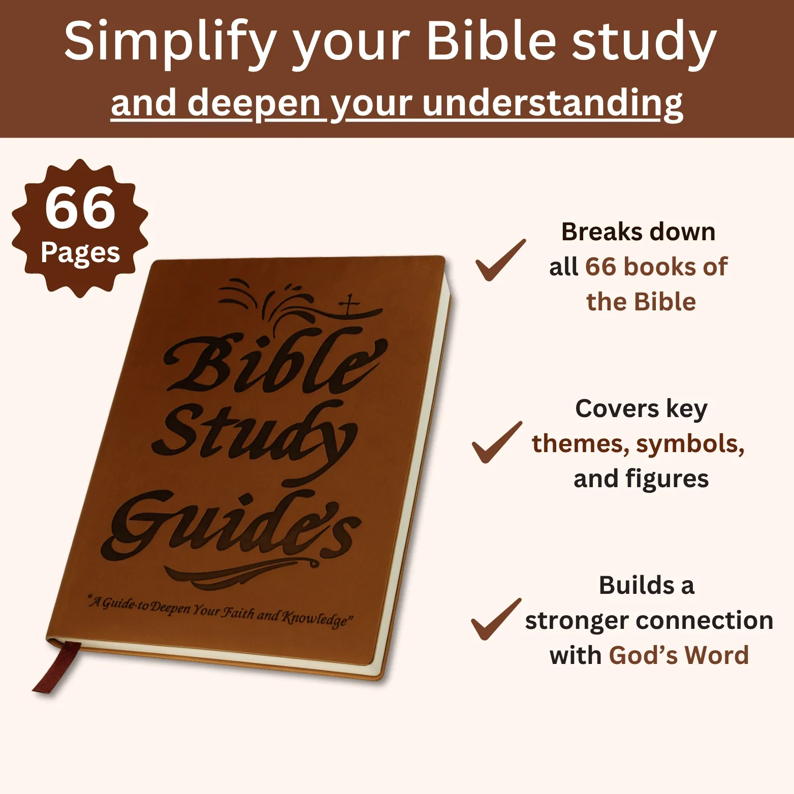 66-Page Bible Study Guide & Daily Devotional Journal - Yearlong 365 Day Reading Plan - Image 5