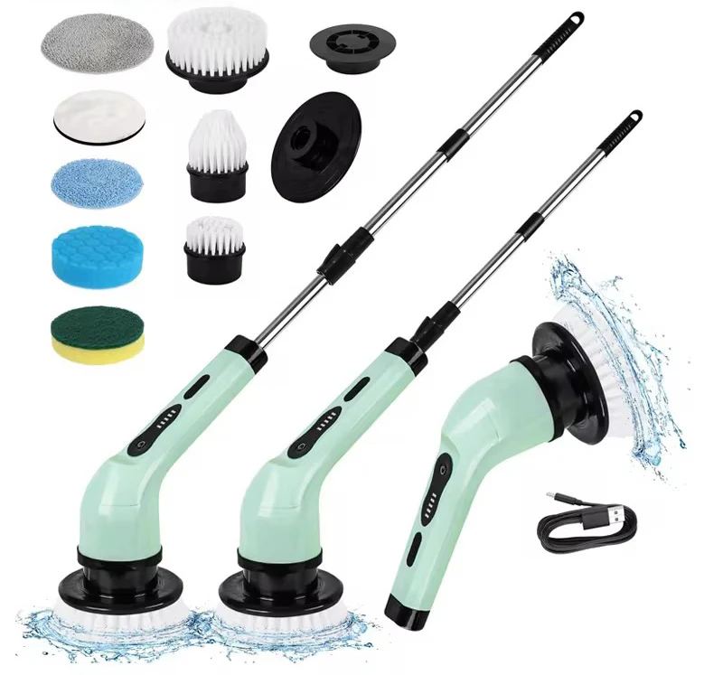 9-in-1 Wireless Electric Cleaning Brush with Rotating Heads
