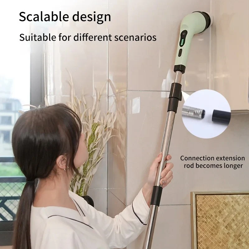 9-in-1 Wireless Electric Cleaning Brush with Rotating Heads - Image 11