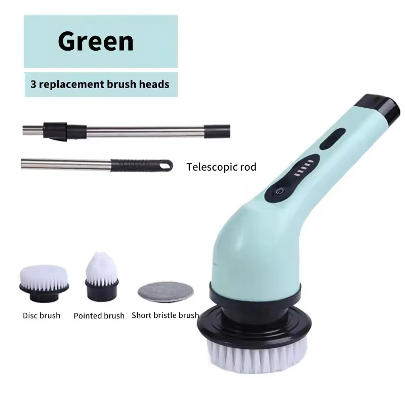 9-in-1 Wireless Electric Cleaning Brush with Rotating Heads - Image 2
