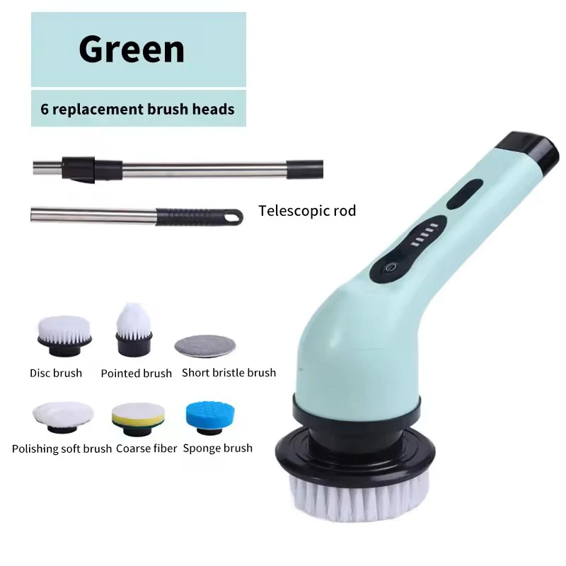 9-in-1 Wireless Electric Cleaning Brush with Rotating Heads - Image 4