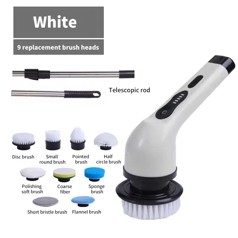 9-in-1 Wireless Electric Cleaning Brush with Rotating Heads - Image 7