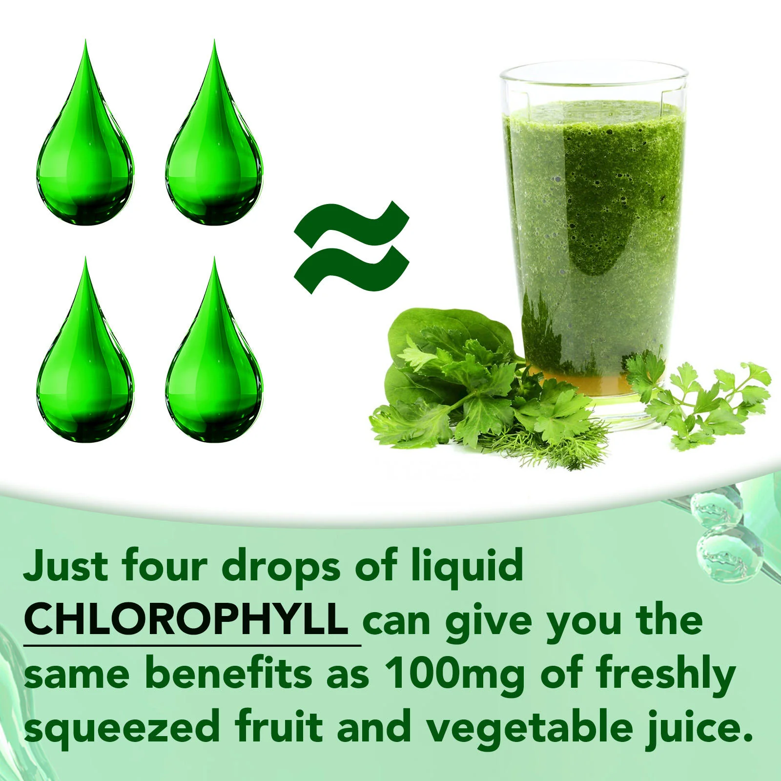 Acentiallabs Original Liquid Chlorophyll Drops β 100% Natural Vegan High Potency β Supports Digestion, Gut Health & Internal Deodorant - Image 6