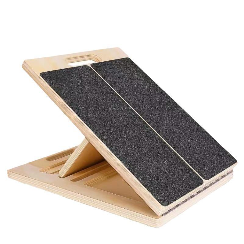 Adjustable Wooden Calf Stretch Slant Board (5 Levels)