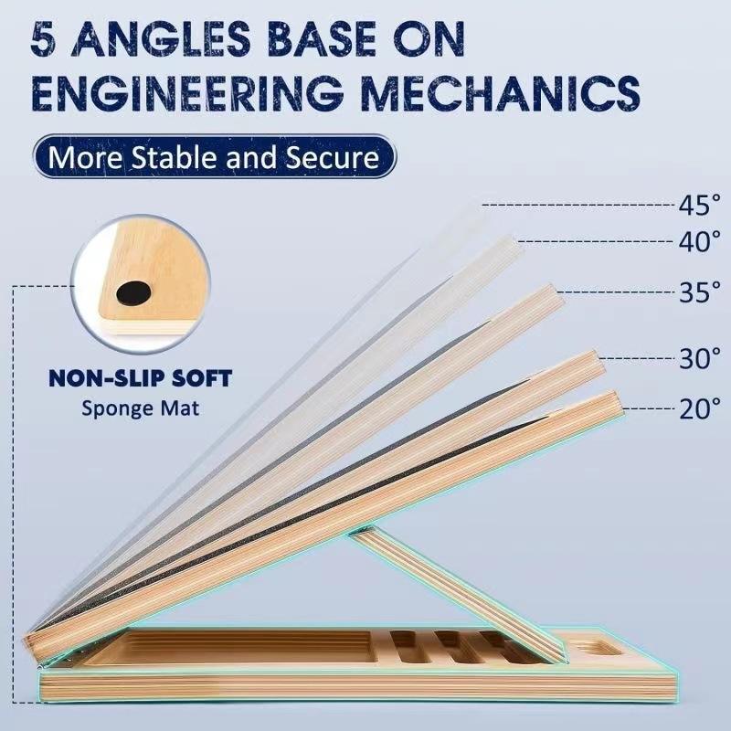 Adjustable Wooden Calf Stretch Slant Board (5 Levels) - Image 3
