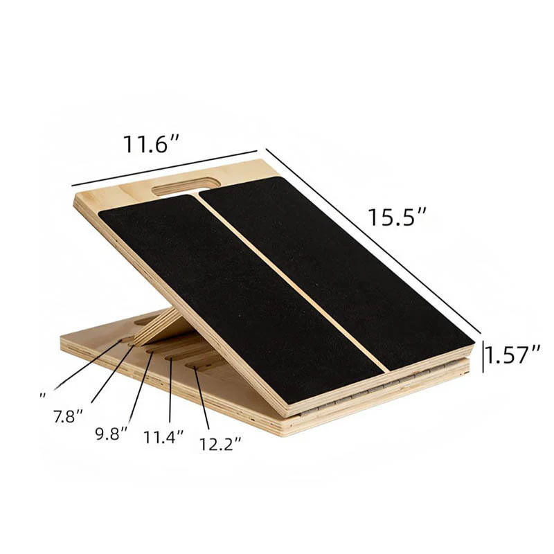 Adjustable Wooden Calf Stretch Slant Board (5 Levels) - Image 5