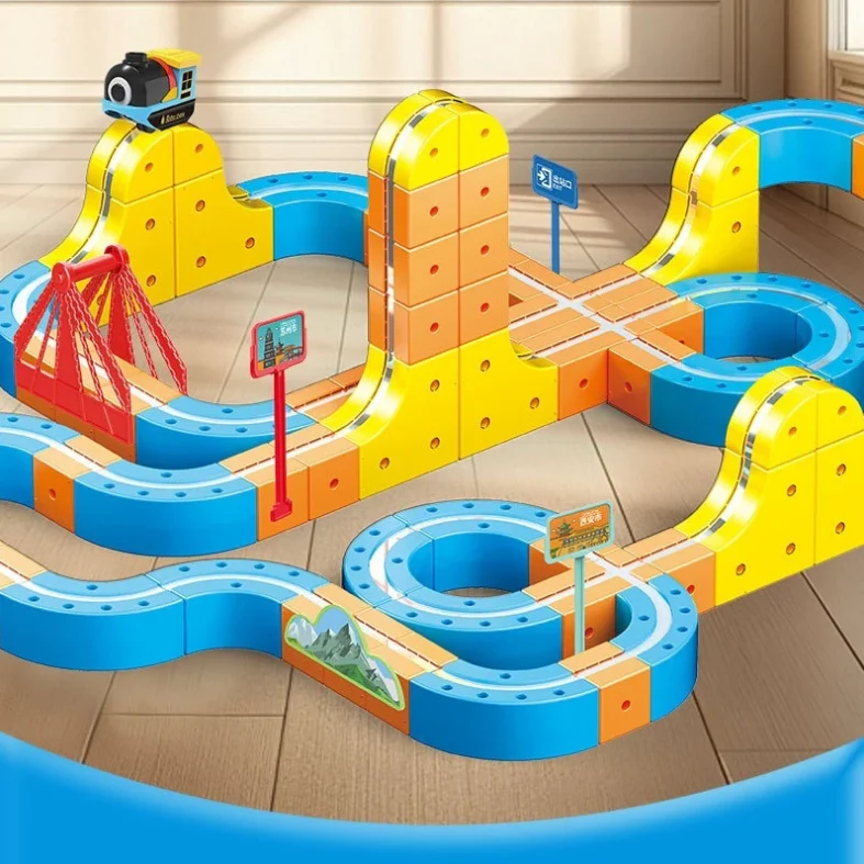 Anti-Gravity Magnetic Track Set – STEM Electric Railway Building Kit for Kids - Image 5