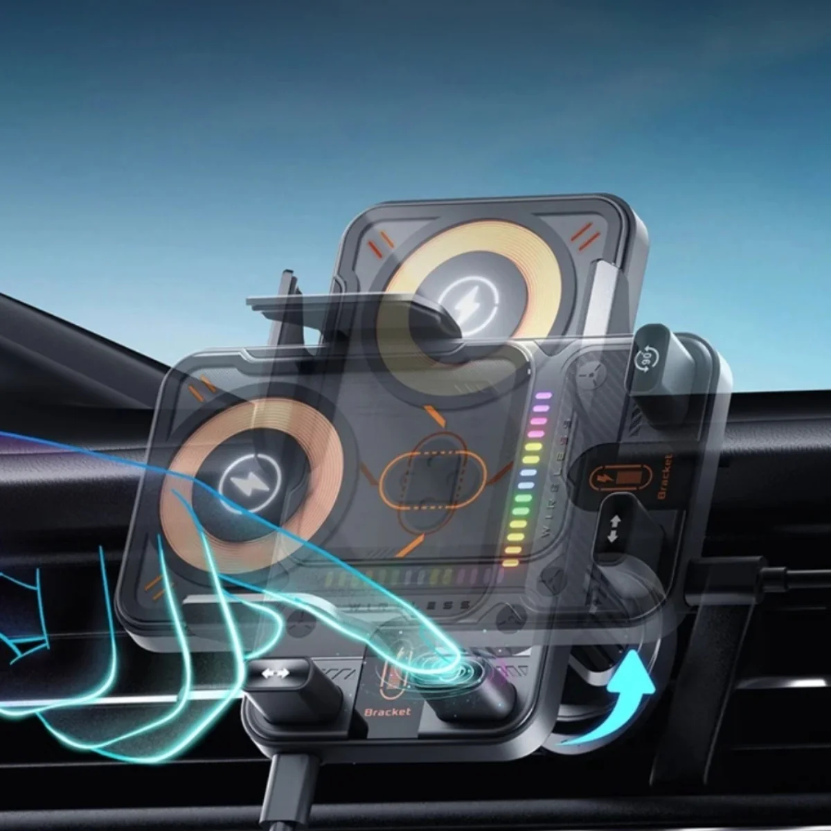 Auto-Grip Motorized Wireless Car Charger - Image 10
