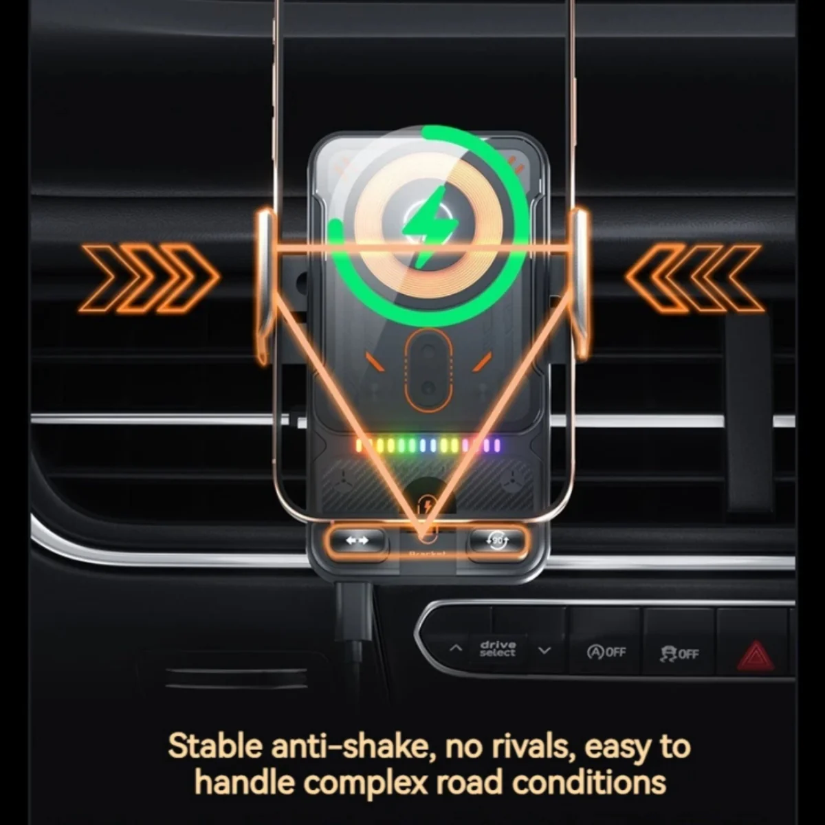 Auto-Grip Motorized Wireless Car Charger - Image 6