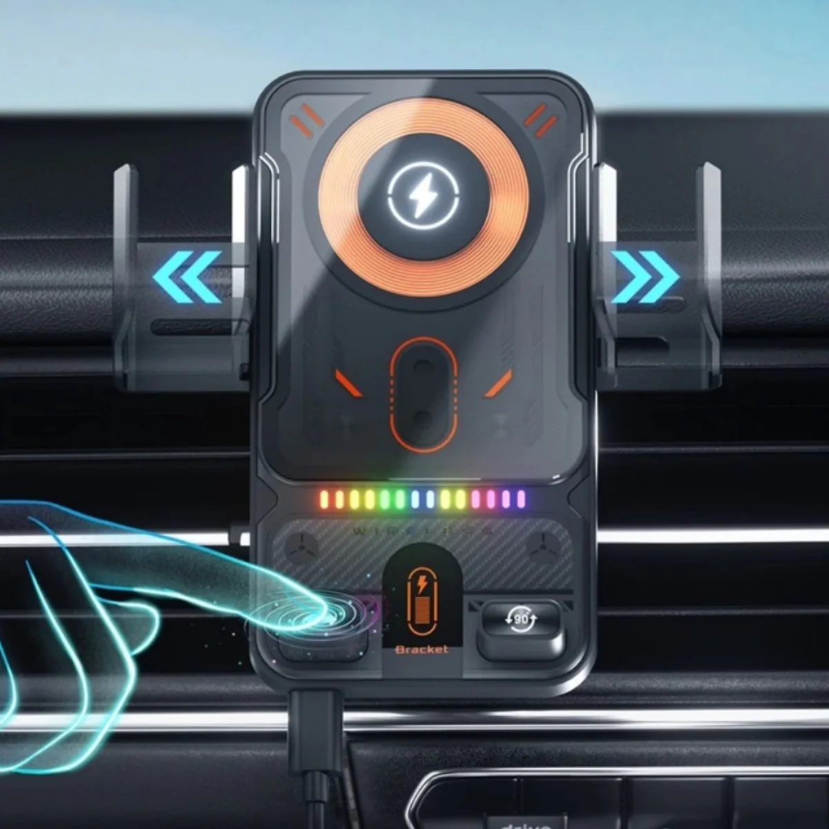 Auto-Grip Motorized Wireless Car Charger - Image 9