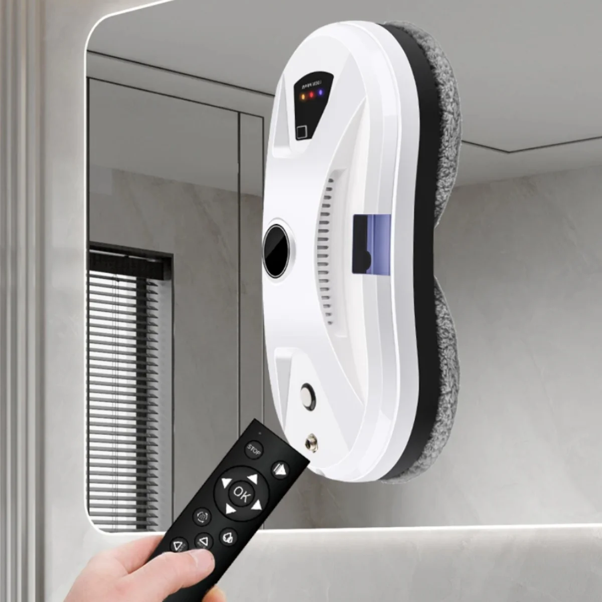 Automatic Window Cleaning Robot with Remote Control