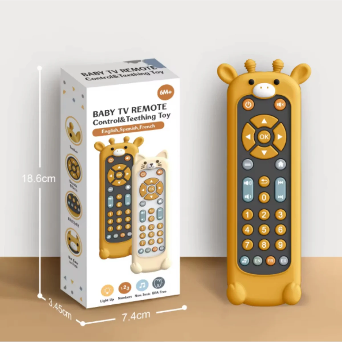 Baby Remote Control Musical Learning Toy (3 Languages) - Image 5