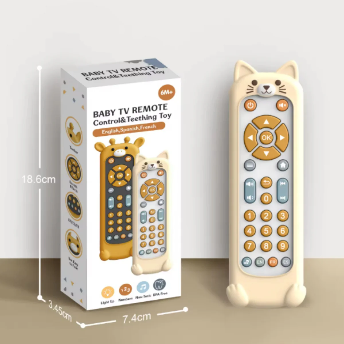 Baby Remote Control Musical Learning Toy (3 Languages) - Image 6