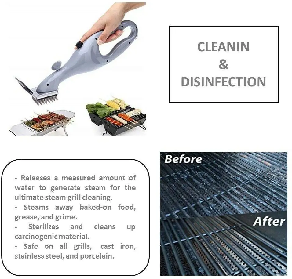 BBQ Grill Steam Cleaning Brush - Image 3