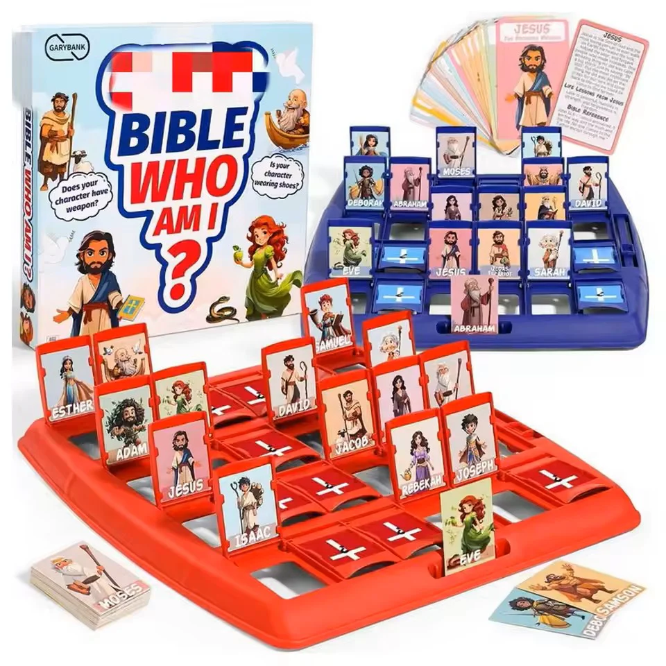 Bible Character Guessing Chess Board Game for Kids