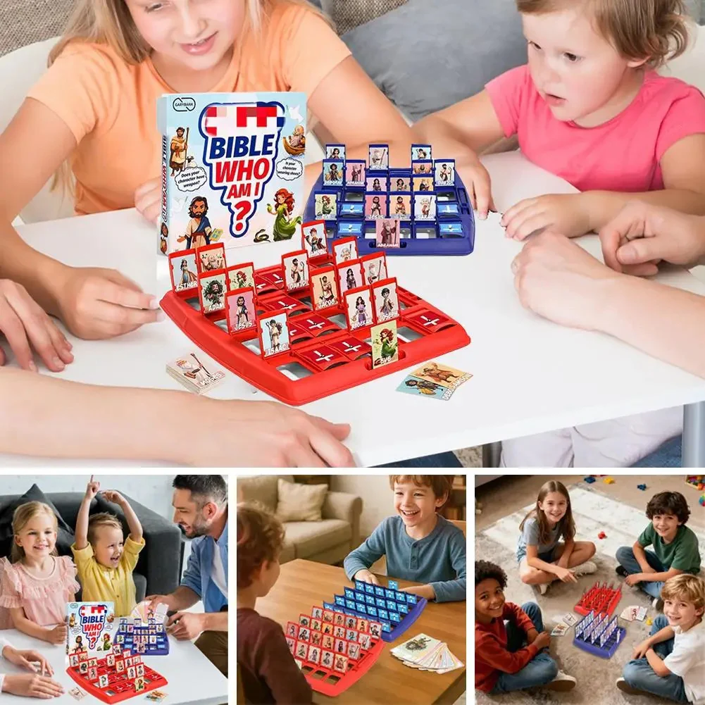 Bible Character Guessing Chess Board Game for Kids - Image 2